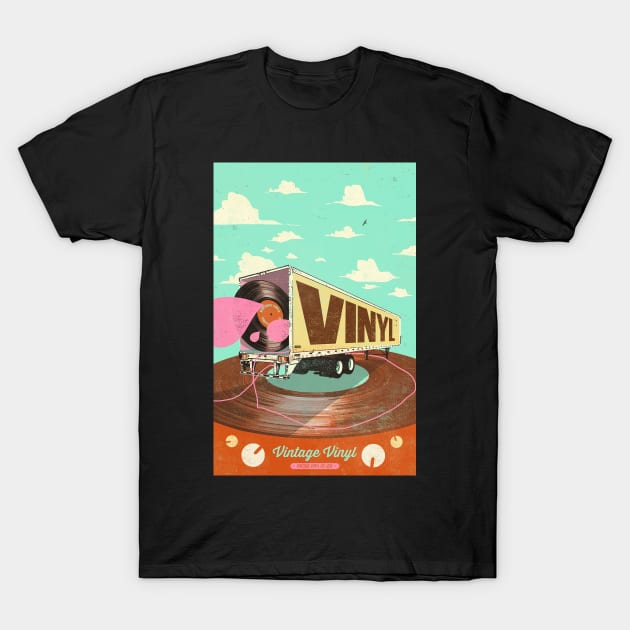 VINTAGE VINYL T-Shirt by Showdeer